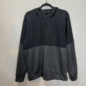 Adidas Hoodie Men's XL Black‎ Gray Pockets